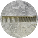 Herm Sprenger Chromed Brass Combi Finishing Dog Comb